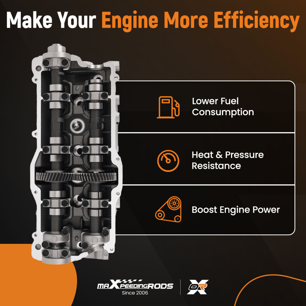 LeftRight Cylinder Head Assembly compatible for Toyota 4runner Tacoma 3.4L V6 DOHC 5VZFE