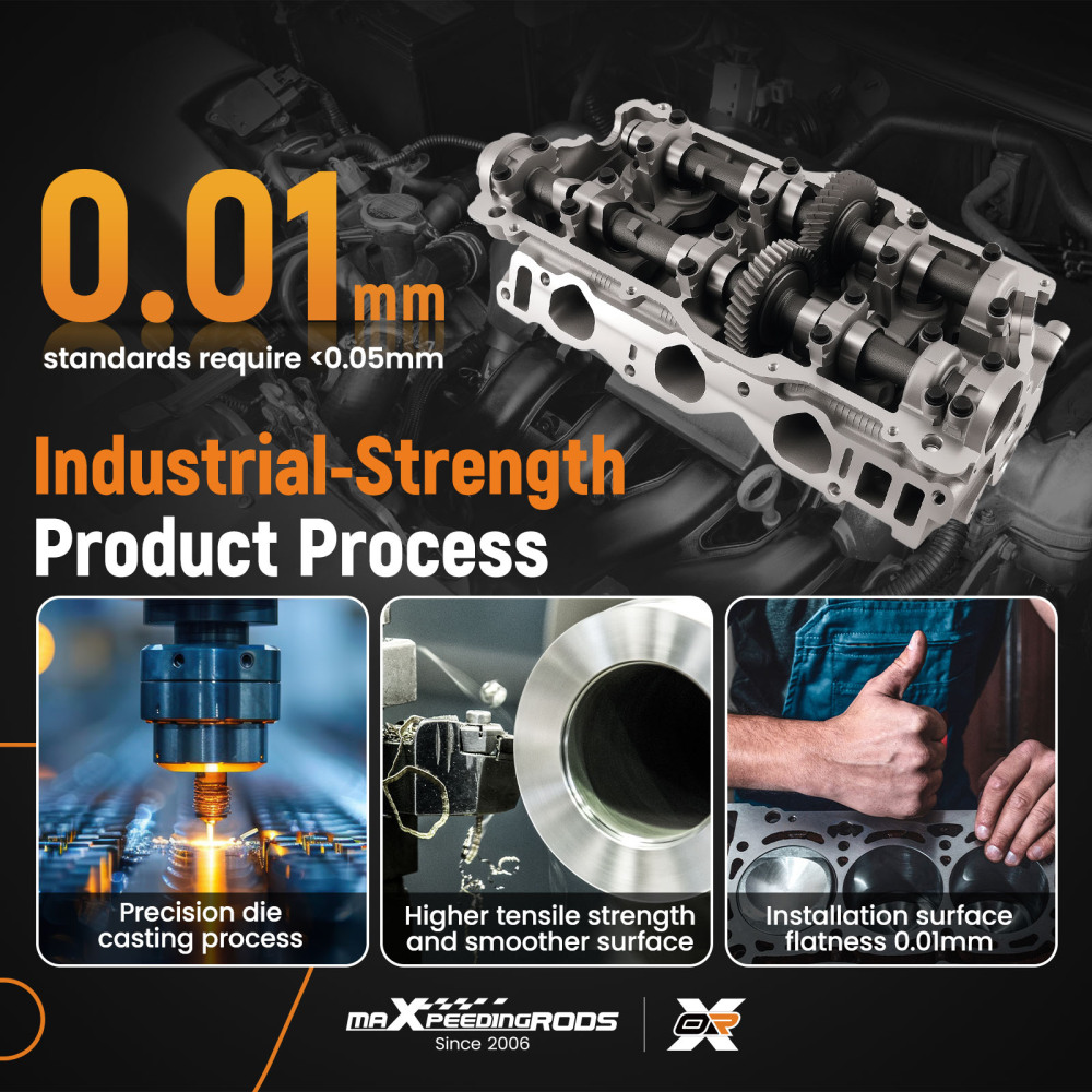 5VZFE Cylinder Head L+R compatible for Toyota T100 compatible for Tacoma 4runner Tundra 3.4L V6 DOHC 95-04