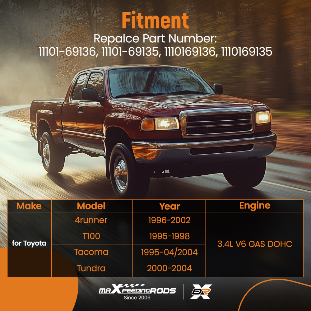 LeftRight Cylinder Head Assembly compatible for Toyota 4runner Tacoma 3.4L V6 DOHC 5VZFE