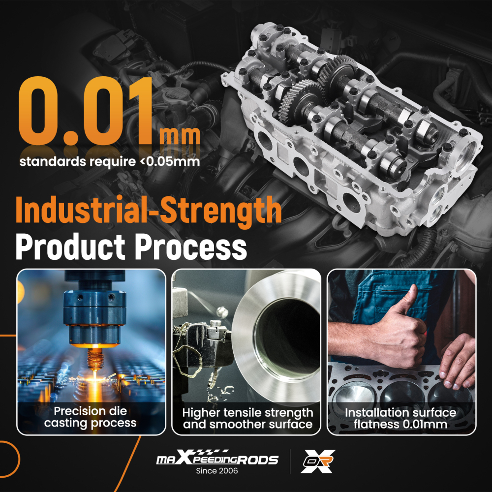 LeftRight Cylinder Head Assembly compatible for Toyota 4runner Tacoma 3.4L V6 DOHC 5VZFE