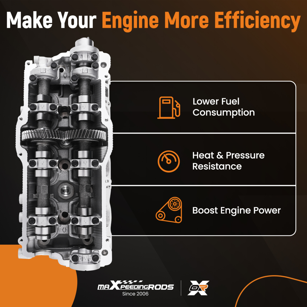 LeftRight Cylinder Head Assembly compatible for Toyota 4runner Tacoma 3.4L V6 DOHC 5VZFE