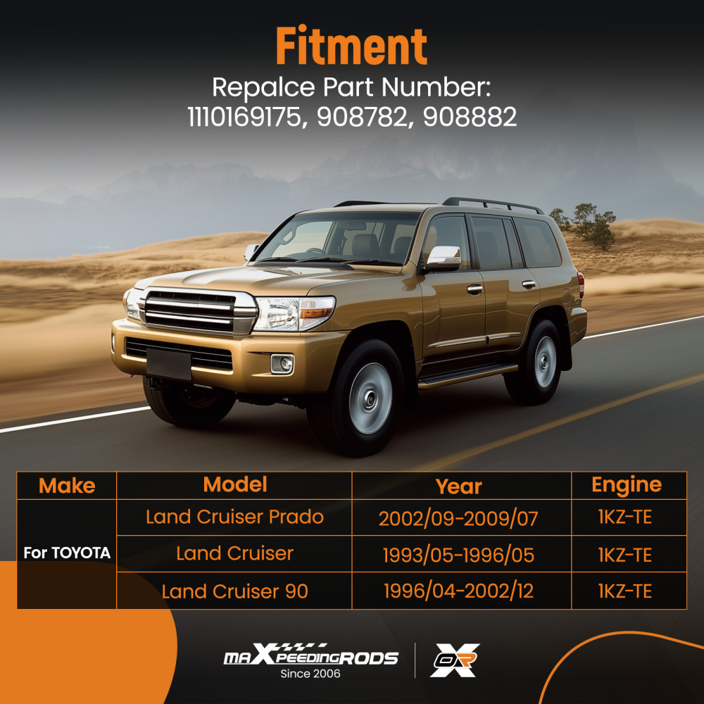 Assembled cylinder head compatible for Toyota Land Cruiser 1KZ-TE Prado Hilux KZJ120 908782