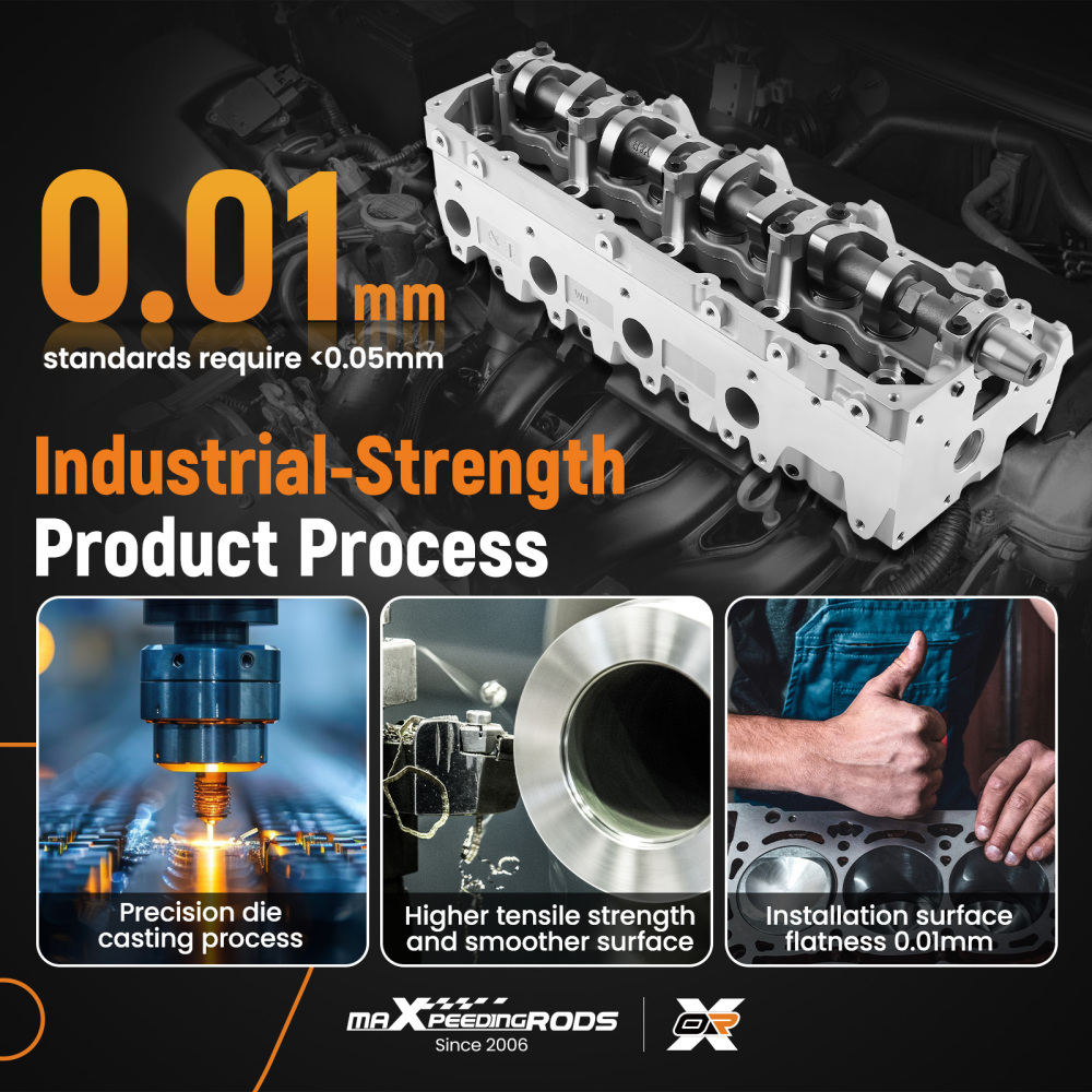 Assembled cylinder head compatible for Toyota Land Cruiser 1KZ-TE Prado Hilux KZJ120 908782