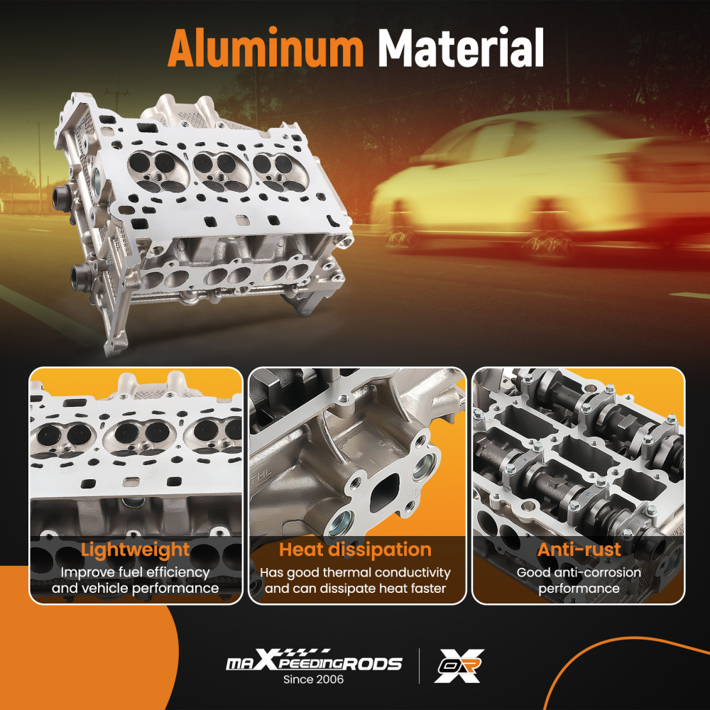 Complete Engine Cylinder Head Assembly compatible for Ford Focus 2015-2018 1.0L CM5Z-6049-E