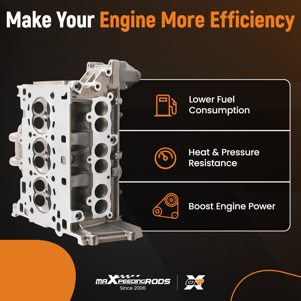 Complete Engine Cylinder Head Assembly compatible for Ford Focus 2015-2018 1.0L CM5Z-6049-E