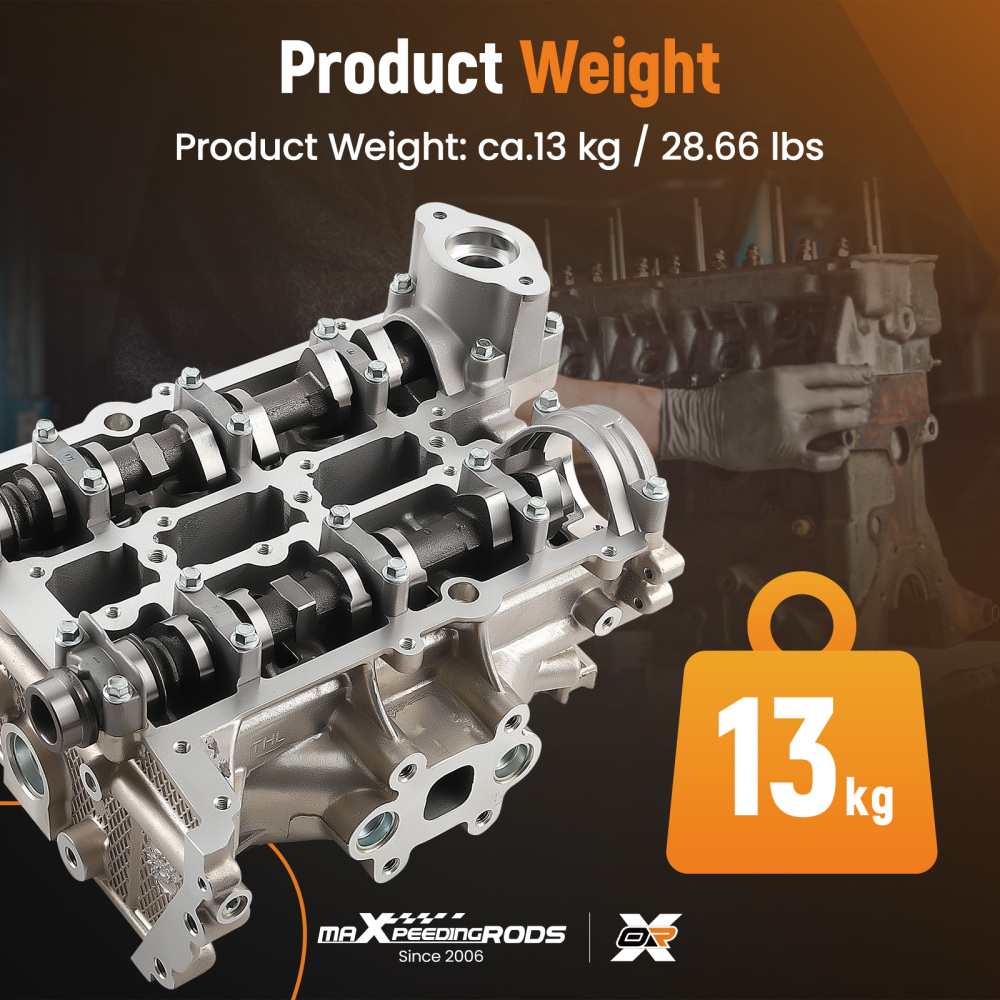 Complete Engine Cylinder Head Assembly compatible for Ford Focus 2015-2018 1.0L CM5Z-6049-E