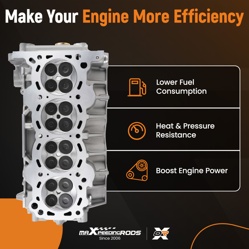 Complete Cylinder Head compatible for Toyota Tacoma Toyota 4Runner 2TR-FE 2.7L 2005-2022