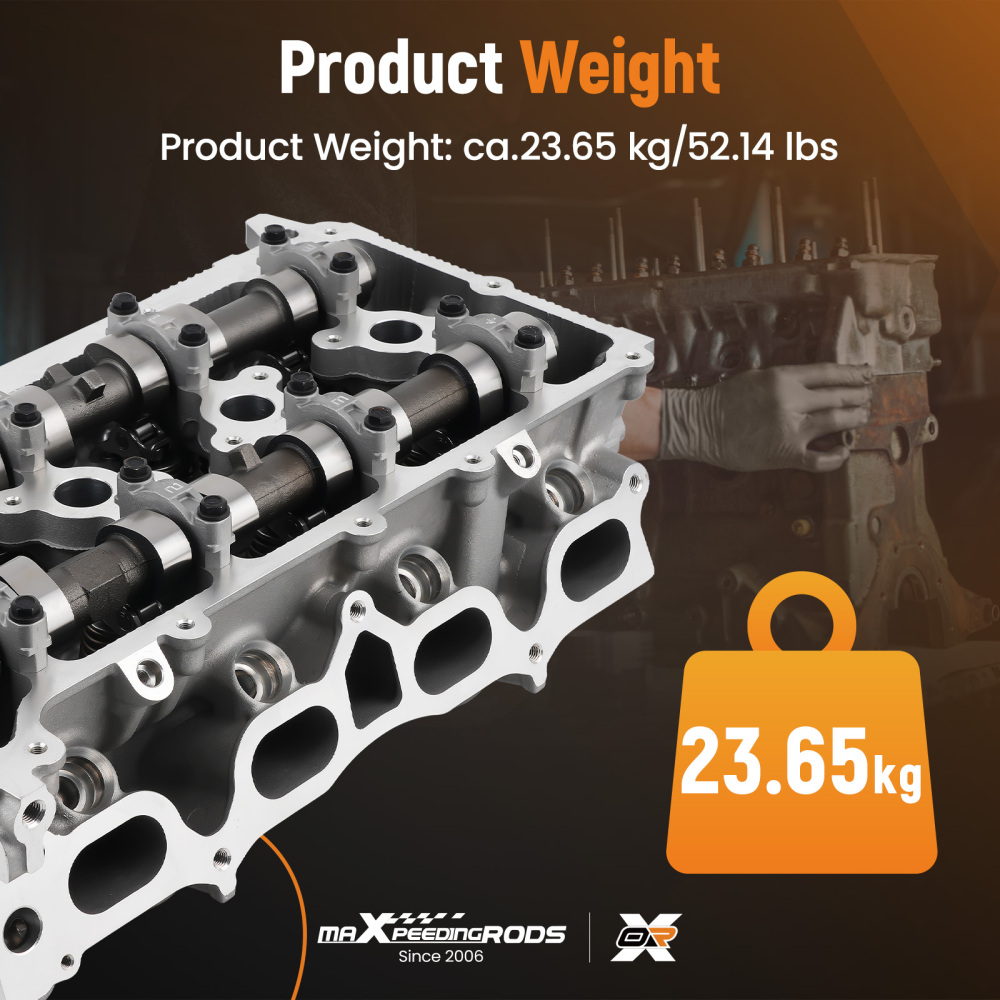 Complete Cylinder Head compatible for Toyota Tacoma Toyota 4Runner 2TR-FE 2.7L 2005-2022