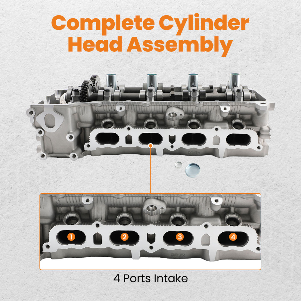 Cylinder Head compatible for Toyota Tacoma 2.4L 2.7L 2RZFE 3RZFE 2001-2004 11101-79266