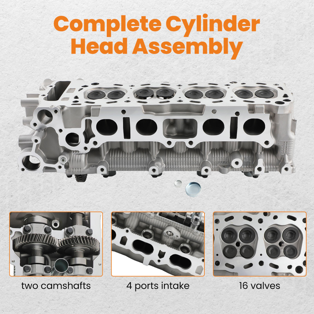 Cylinder Head compatible for Toyota Tacoma 2.4L 2.7L 2RZFE 3RZFE 2001-2004 11101-79266