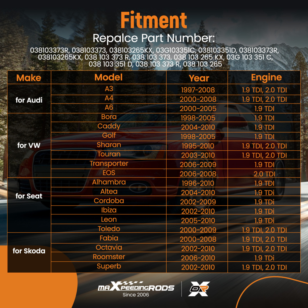 Testa cilindro completa compatibile per Audi VW Seat Skoda 1.9 TDI, 2.0 TDI ARL ASZ BKC AJM