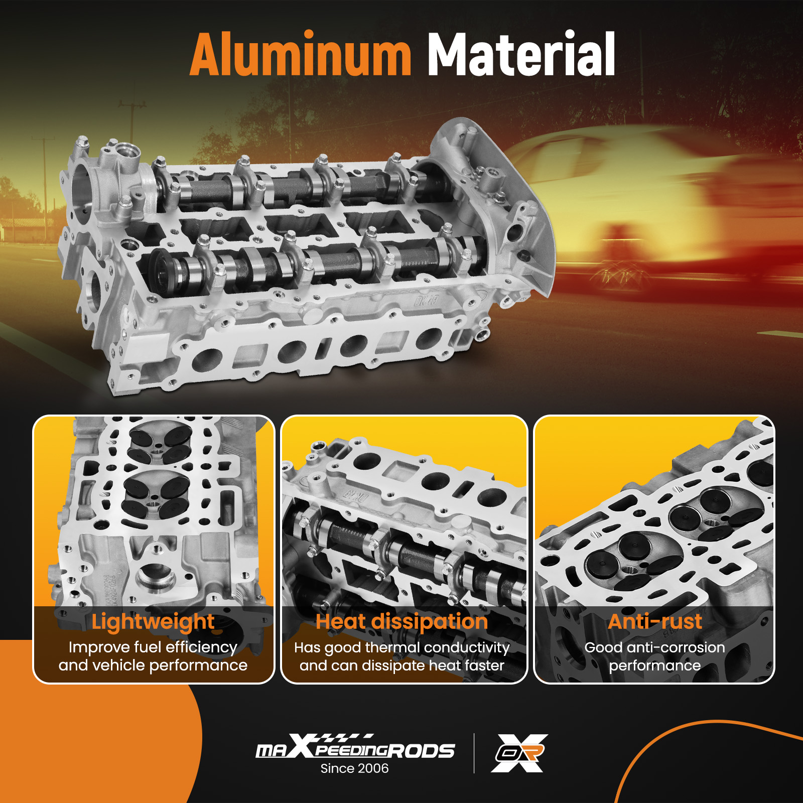 Cylinder Head Assembly compatible for Ford Escape Fiesta