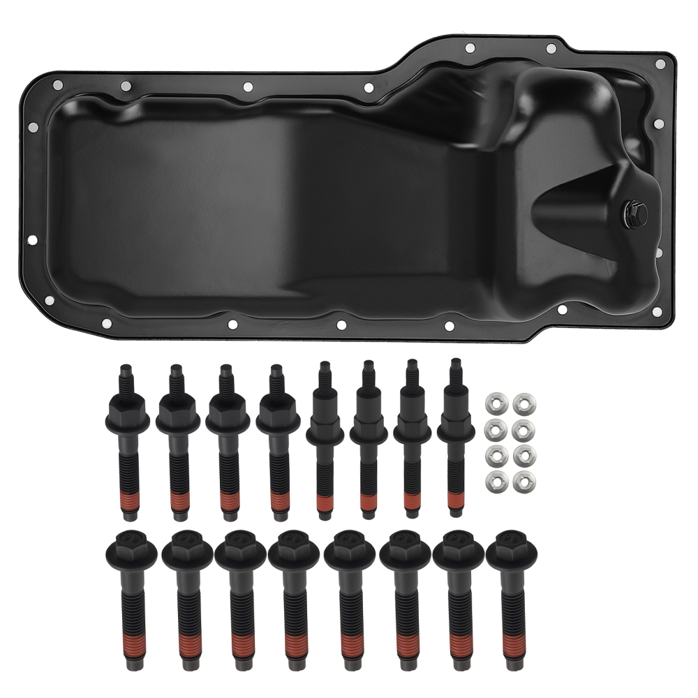 Exhaust Manifold Bolt Kit w/ Oil Pan compatible for Dodge Dakota Durango compatible for Ram 1500 4.7L V8