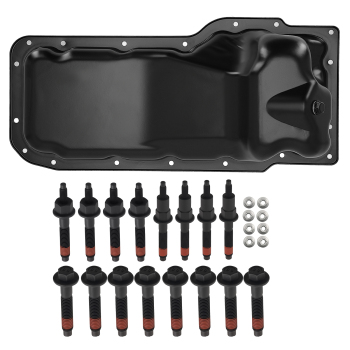 Exhaust Manifold Bolt Kit w/ Oil Pan compatible for Dodge Dakota Durango compatible for Ram 1500 4.7L V8