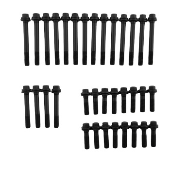 34pcs Cylinder Head Bolt Kit compatible for Chevrolet SBC Small Block 350 383 400 134-3601