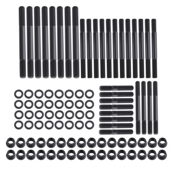 Cylinder Head Bolt Stud Hex Nut Kit compatible for Chevy Big Block PCE279.1005,135-4001