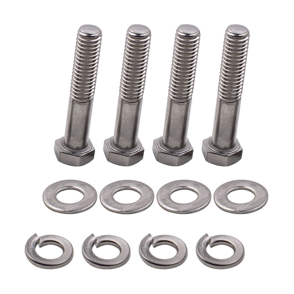 304 Stainless Steel Engine Hex Bolt Kit compatible for Chevy SBC Small Block 265 305 307