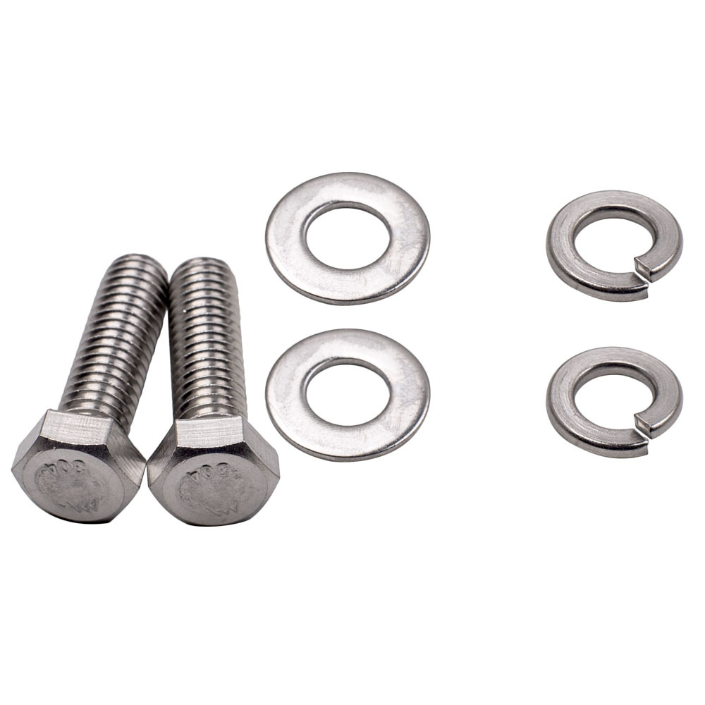 304 Stainless Steel Engine Hex Bolt Kit compatible for Chevy SBC Small Block 265 305 307