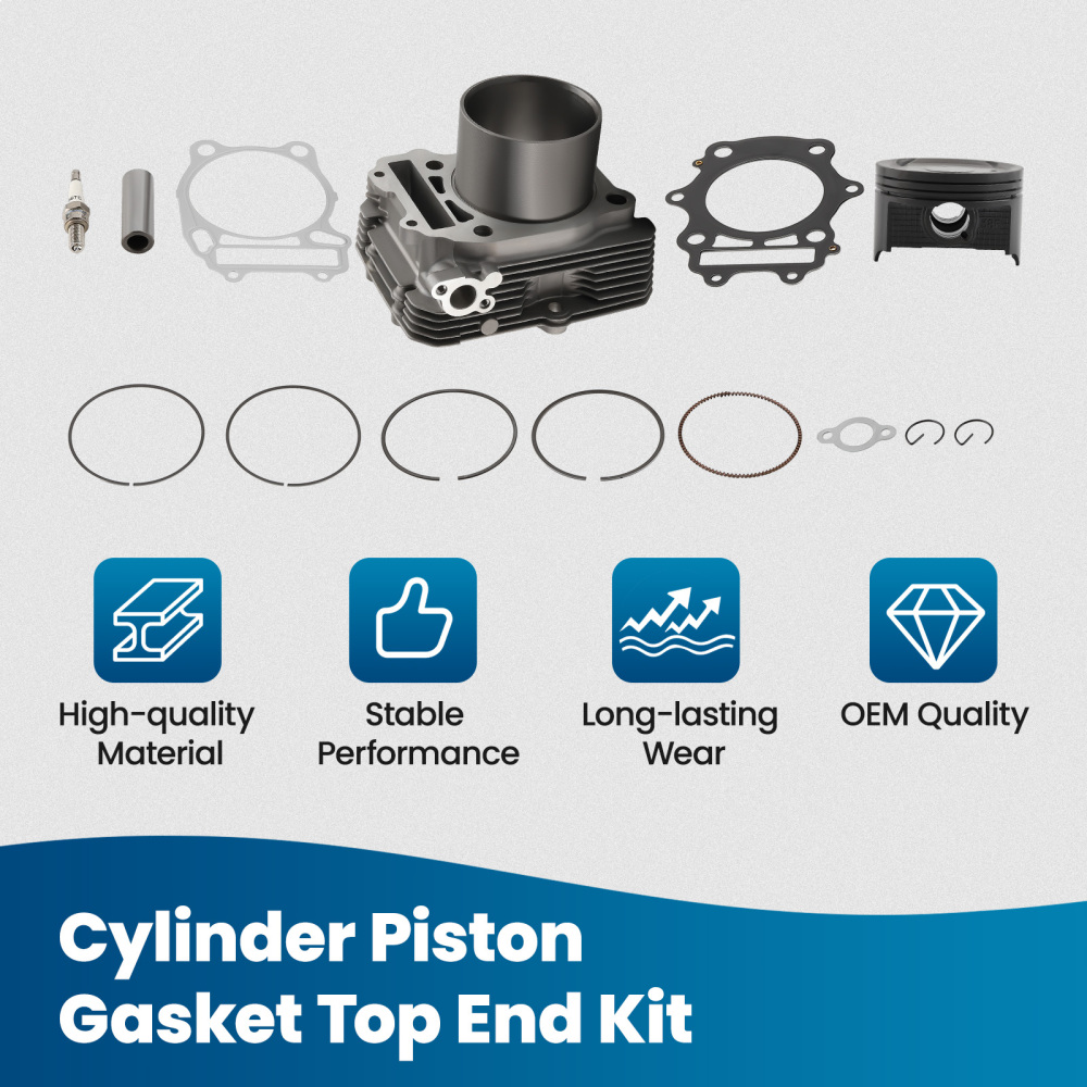 Cylinder Piston Gasket Top End Kit compatible for Suzuki Eiger 400 LTA400 2x4 2002-2007