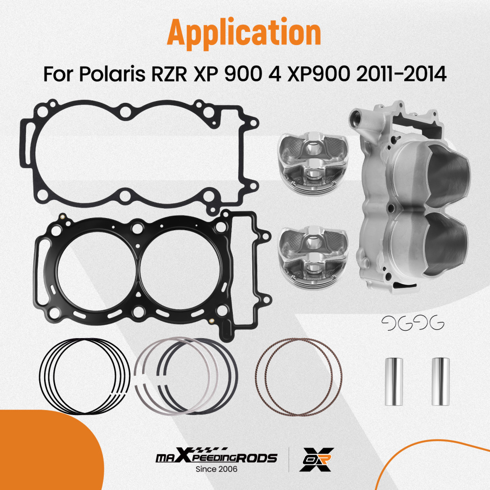 Cylinder Piston Kit compatible for Polaris RZR XP 900 RZR 4 900 2011-2014 3022278