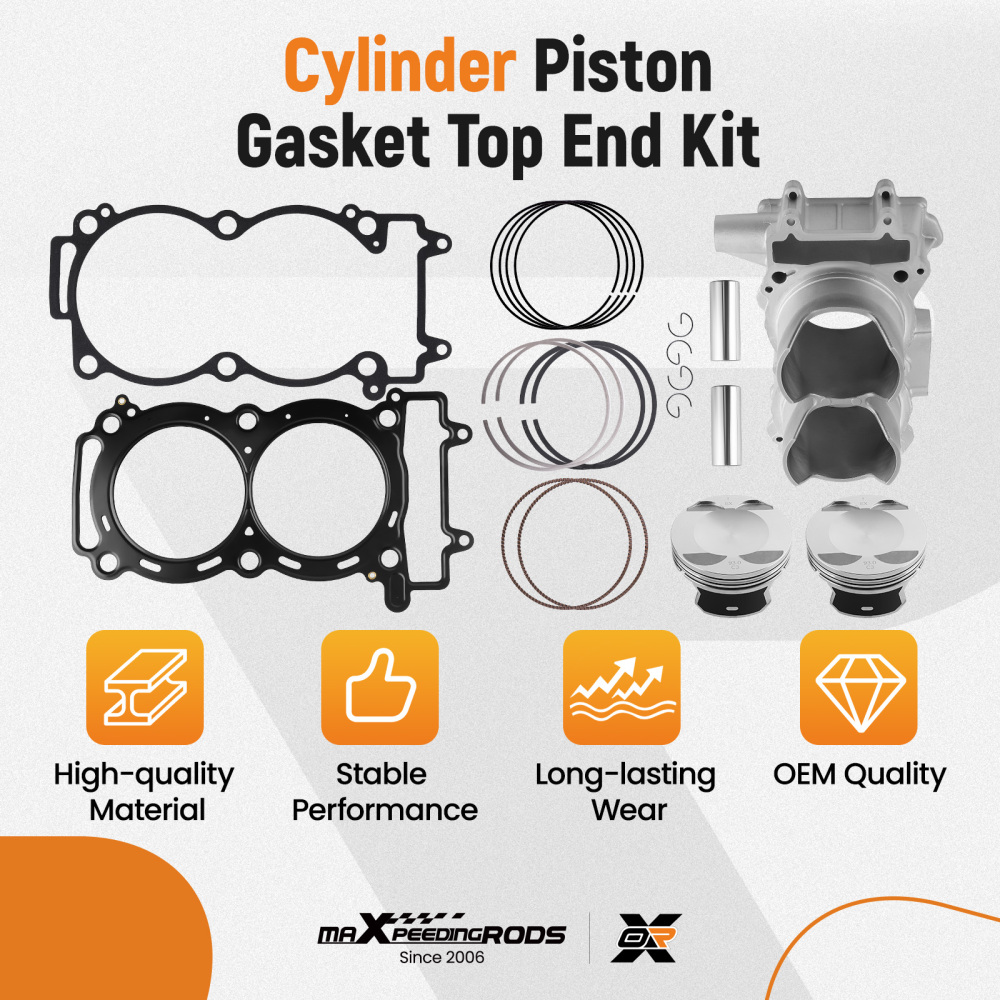 Cylinder Piston Kit compatible for Polaris RZR XP 900 RZR 4 900 2011-2014 3022278