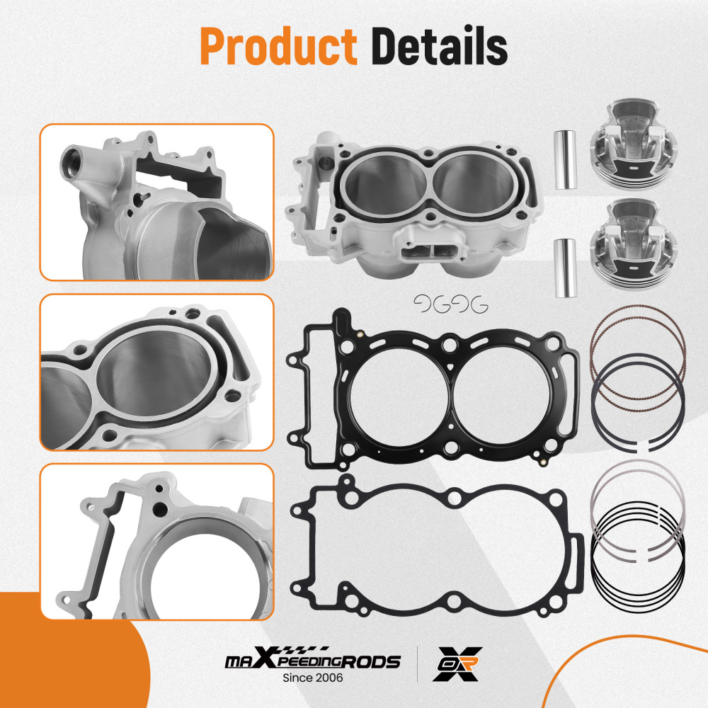 Cylinder Piston Kit compatible for Polaris RZR XP 900 RZR 4 900 2011-2014 3022278