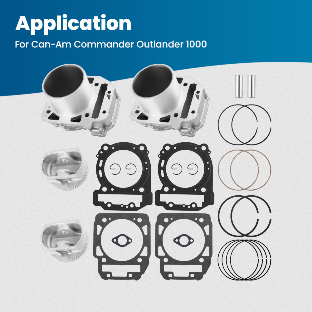 Front Rear Cylinder Piston Kit compatible for Can-Am Outlander 1000 MAX 2012-2020 4206235