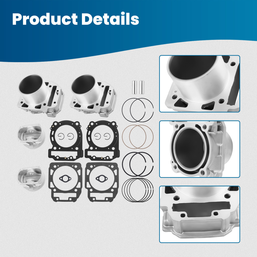 Front Rear Cylinder Piston Kit compatible for Can-Am Outlander 1000 MAX 2012-2020 4206235