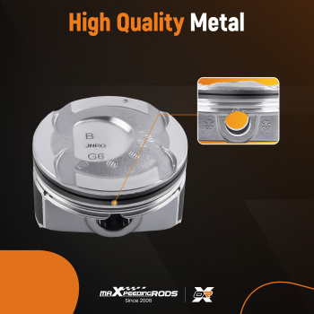 4 Pcs Connecting Rod Piston For 2012-2015 2016 compatible for Hyundai Accent compatible for Kia Rio 1.6L DOHC