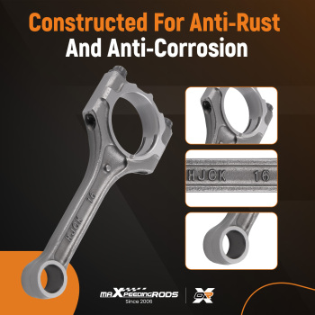 4 Pcs Connecting Rod Piston For 2012-2015 2016 compatible for Hyundai Accent compatible for Kia Rio 1.6L DOHC