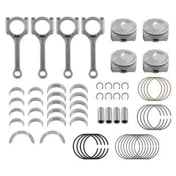 Engine Piston Kit Connecting Rod Main Bearings compatible for Hyundai Kia 2.0L 2014-2018
