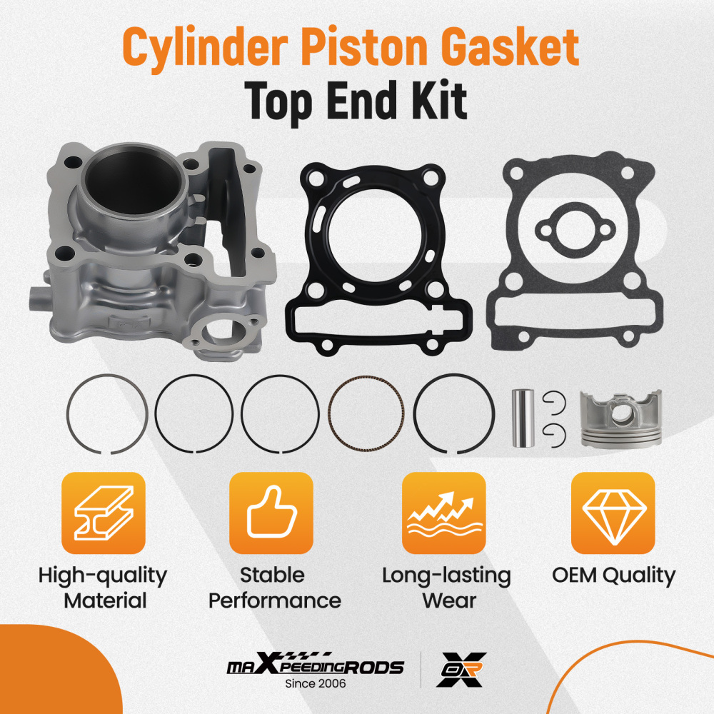 52mm Cylinder Barrel Piston Kit compatible for Yamaha X-MAX X Max 125 WR125 YZF-R 125 MT125