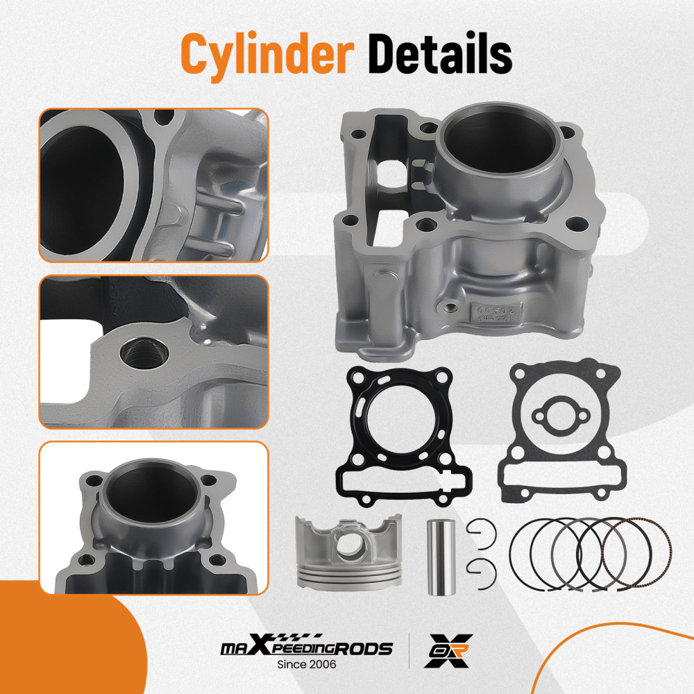 52mm Cylinder Barrel Piston Kit compatible for Yamaha X-MAX X Max 125 WR125 YZF-R 125 MT125