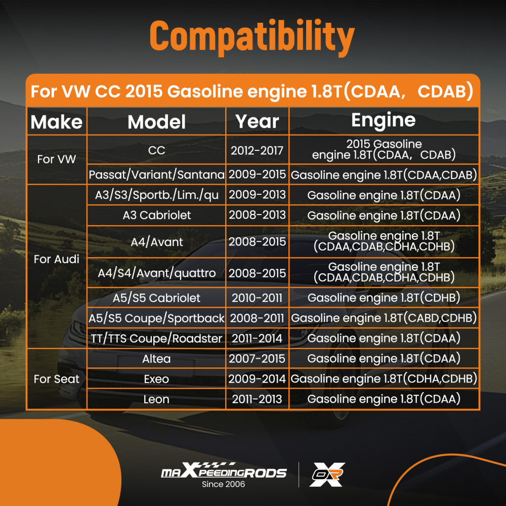 1.8T Engine Rebuild Overhaul Kit compatible for VW Passat compatible for Audi A4 A5 TT CDAA CDAB CDHA CDHB