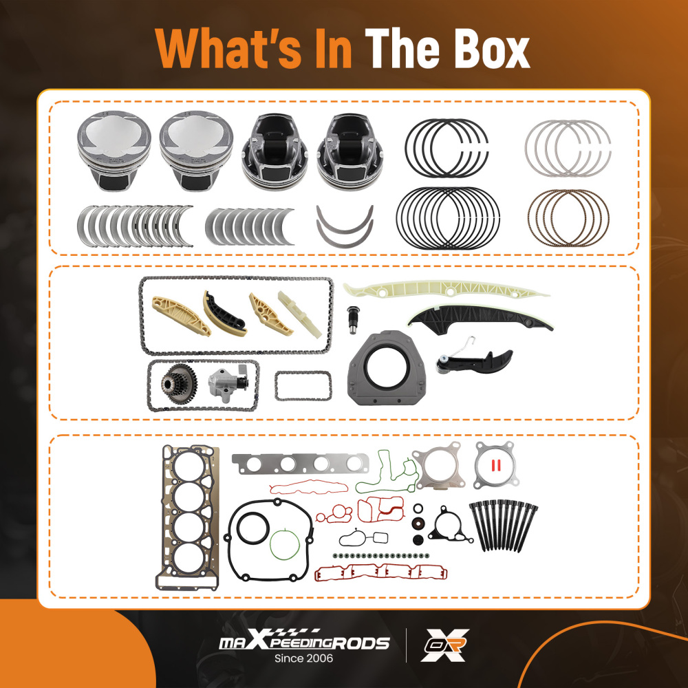 1.8T Engine Rebuild Overhaul Kit compatible for VW Passat compatible for Audi A4 A5 TT CDAA CDAB CDHA CDHB