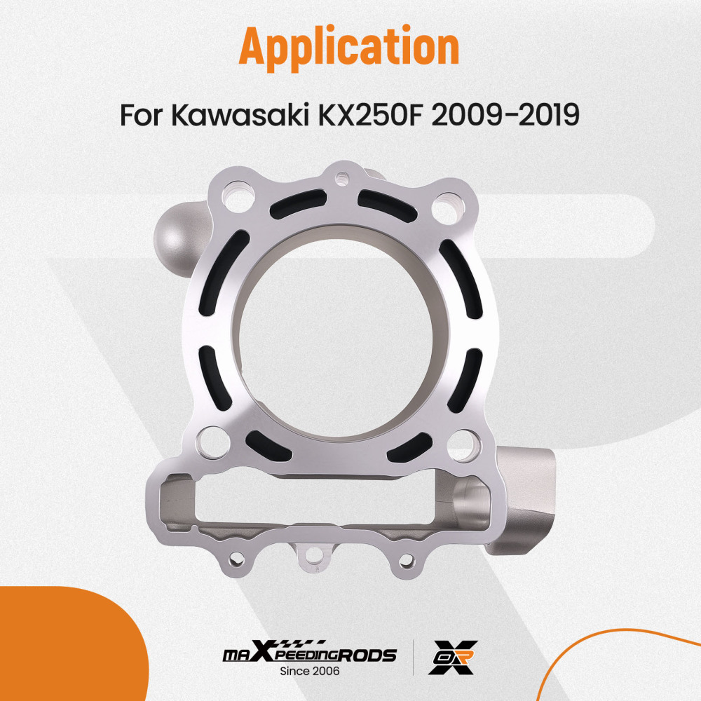 Engine Cylinder Barrel Standard Bore 77mm compatible for Kawasaki KXF250 KX250F 09-16