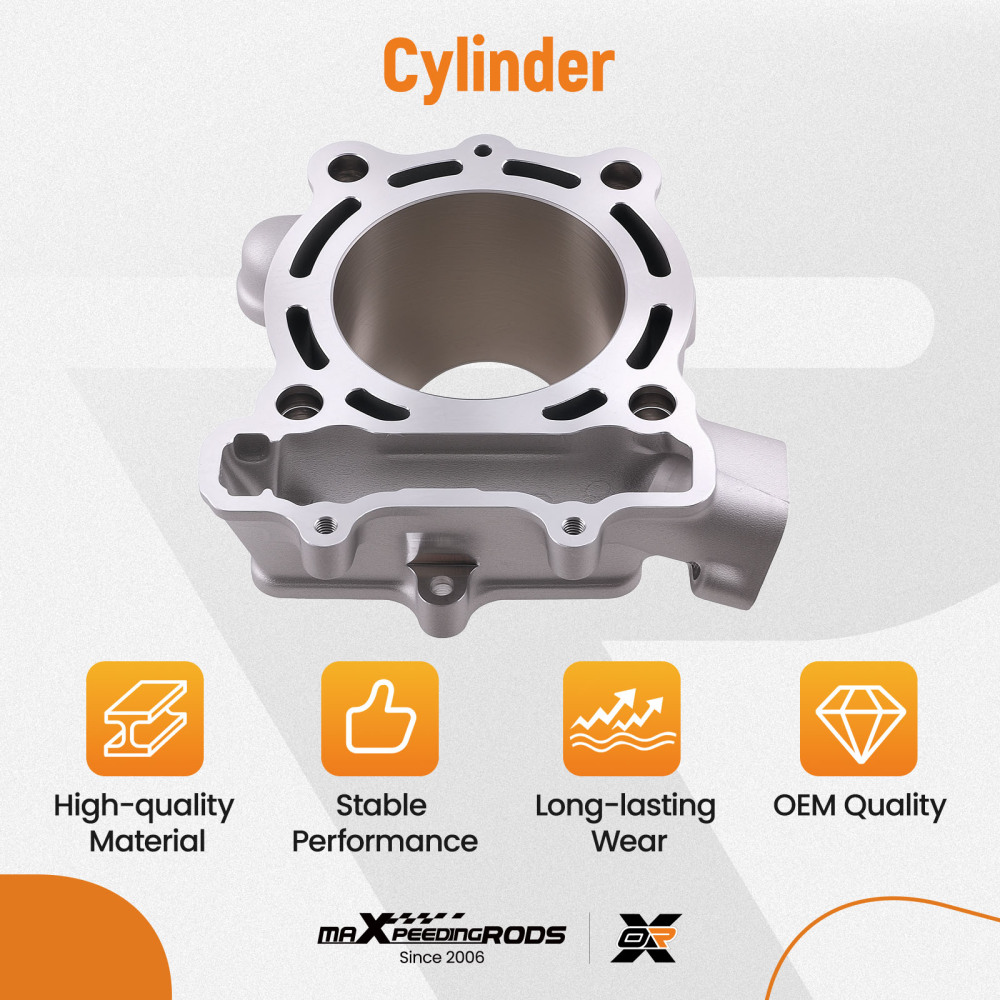 Engine Cylinder Barrel Standard Bore 77mm compatible for Kawasaki KXF250 KX250F 09-16