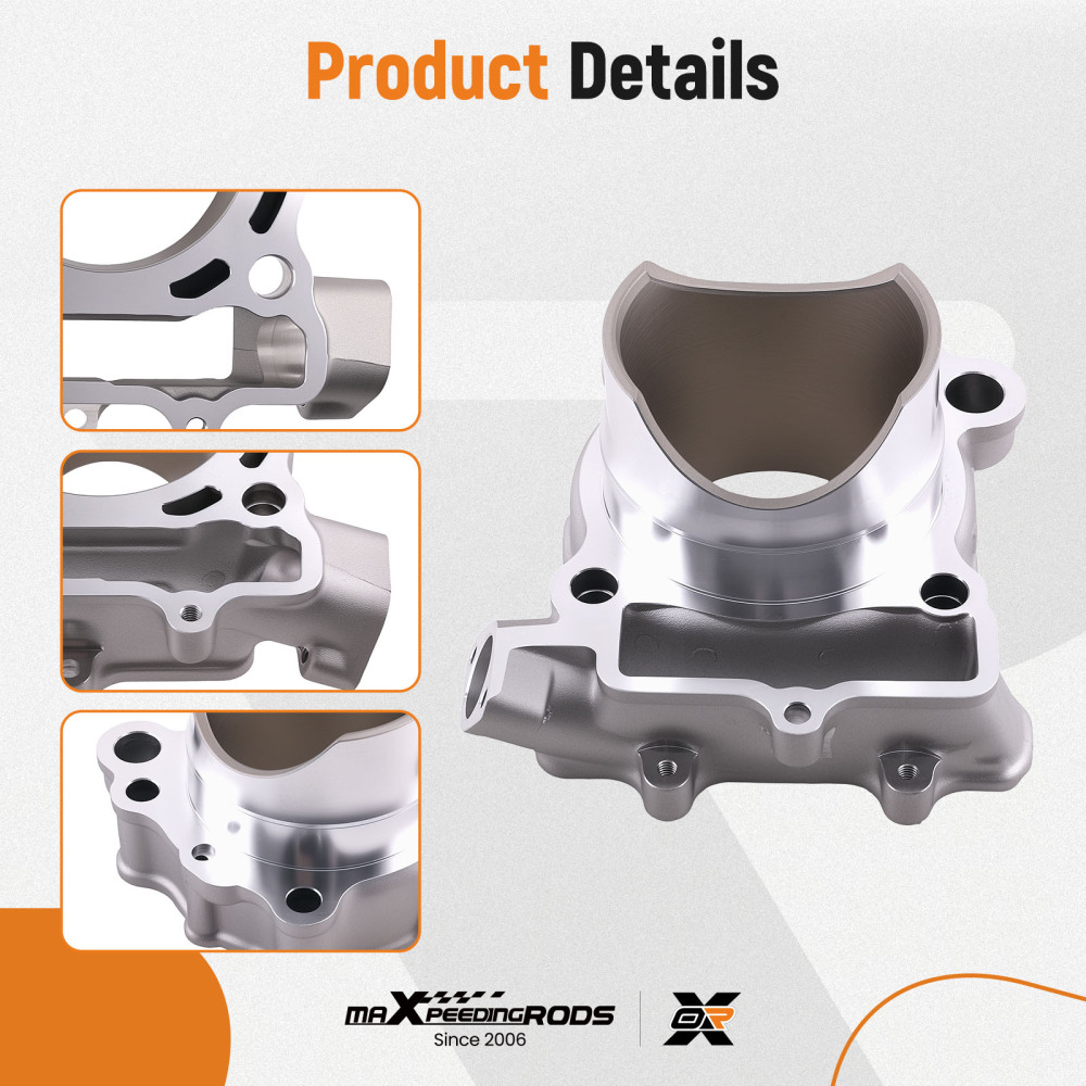 Engine Cylinder Barrel Standard Bore 77mm compatible for Kawasaki KXF250 KX250F 09-16