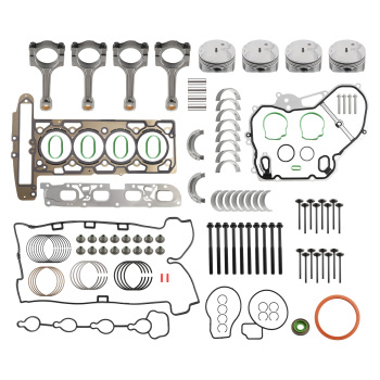 Engine Pistons Overhaul Rebuild Kit - Connect Rods compatible for Buick Chevrolet GMC 2.4L