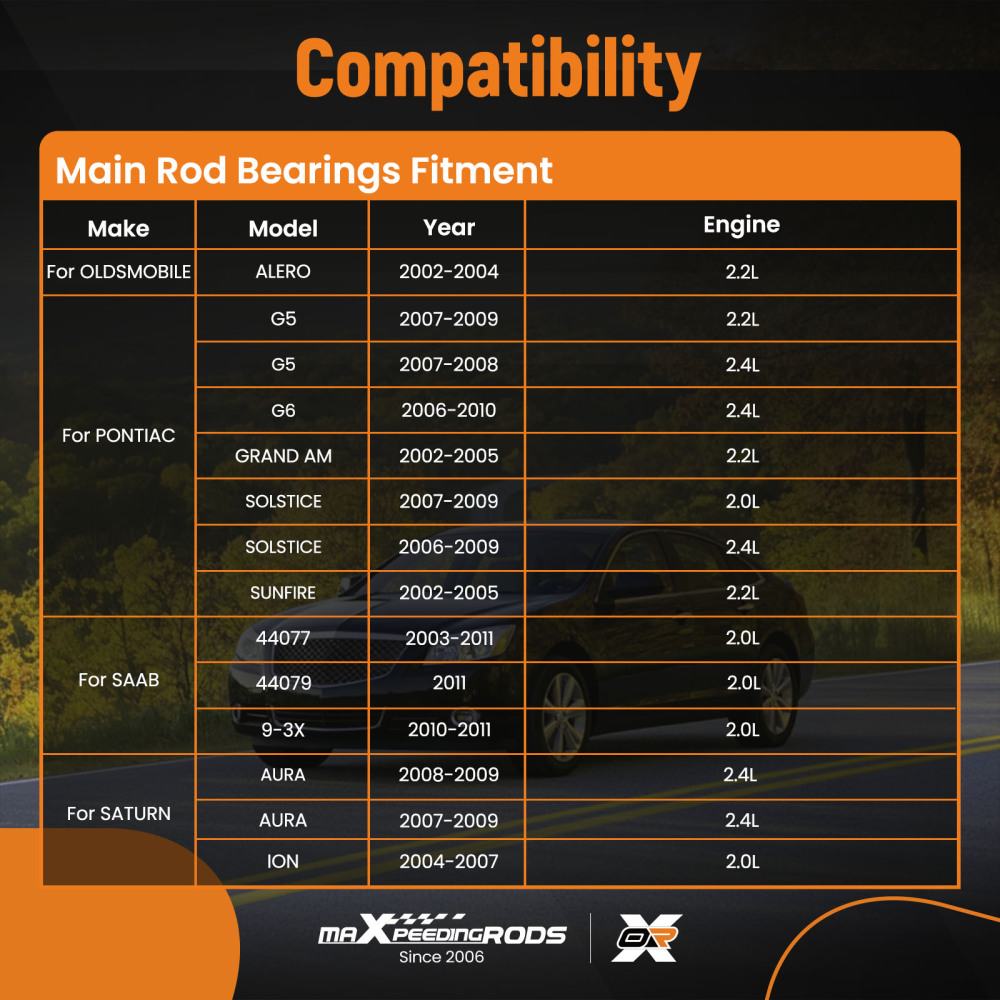 Engine Pistons Overhaul Rebuild Kit - Connect Rods compatible for Buick Chevrolet GMC 2.4L