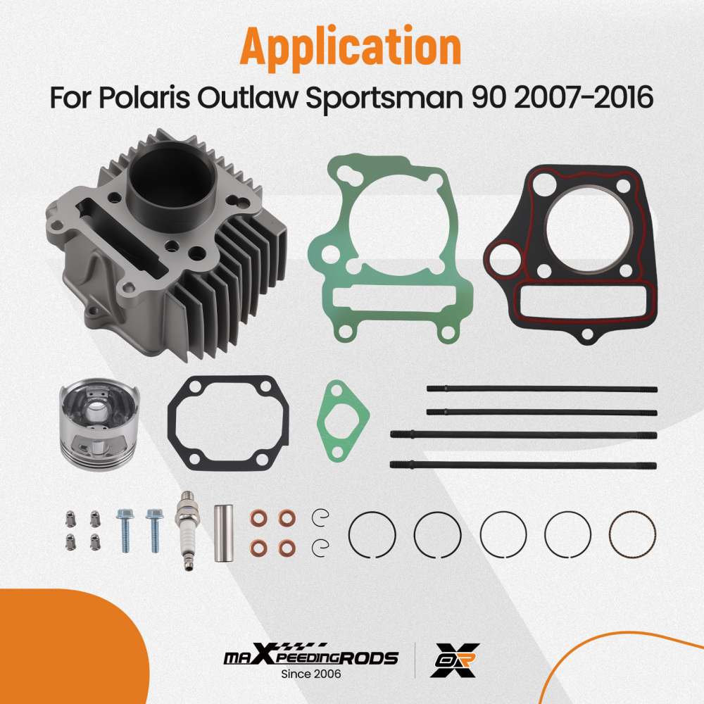 Cylinder Piston Gasket Kit compatible for Polaris Outlaw 90 /Compatible for Sportsman 90 2007-2016