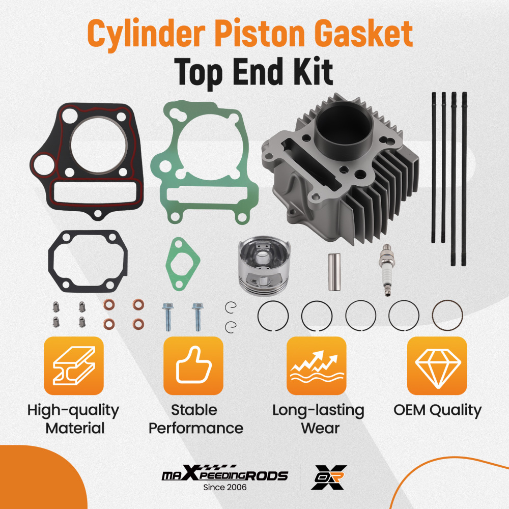 Cylinder Piston Gasket Kit compatible for Polaris Outlaw 90 /Compatible for Sportsman 90 2007-2016
