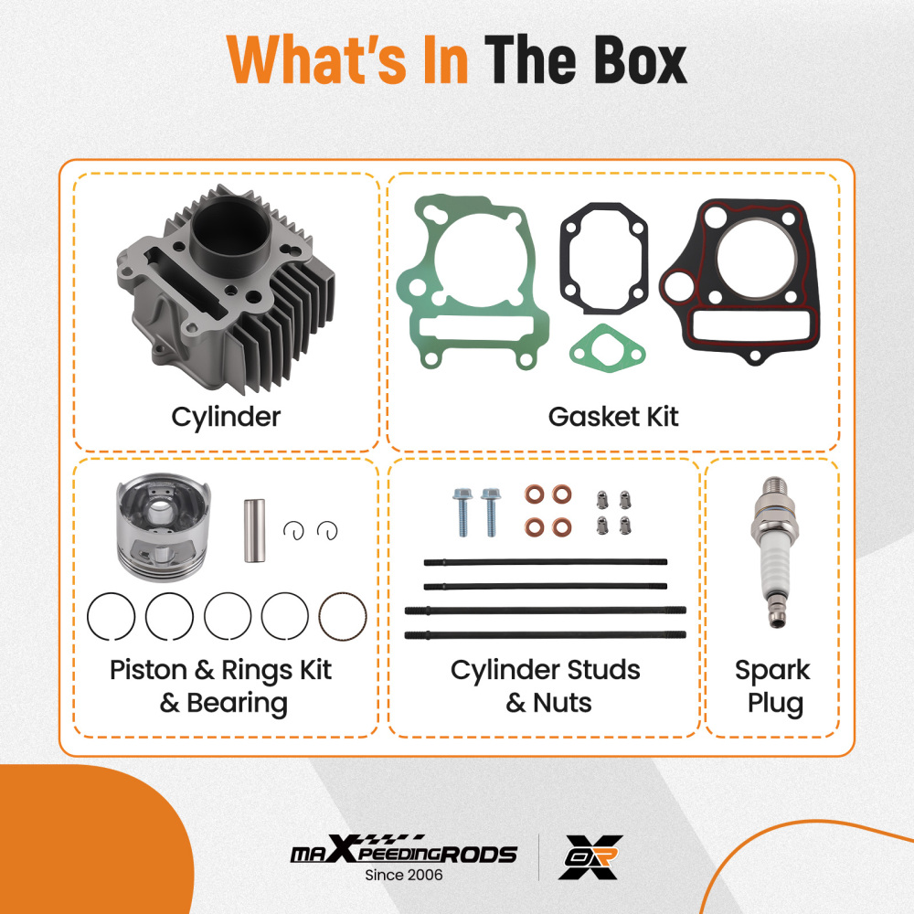 Cylinder Piston Gasket Kit compatible for Polaris Outlaw 90 /Compatible for Sportsman 90 2007-2016