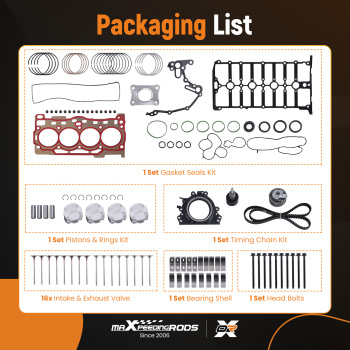 Engine Pistons Overhaul Rebuild Kit compatible for VW AUDI 1.4 TSI CPTA CZCA CZDD EA211