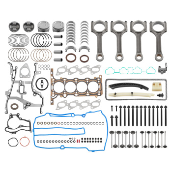 Engine Pistons Overhaul Rebuild Kit w/ Con Rods compatible for Chevy Cruze compatible for Buick 1.4T 11-16