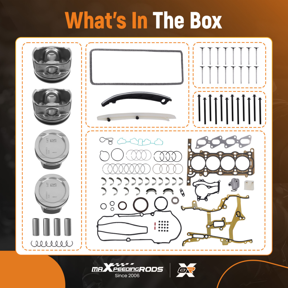 Engine Piston Head Gasket Bolts Kit compatible for Chevy Cruze Sonic compatible for Buick Trax 11-16 1.4L
