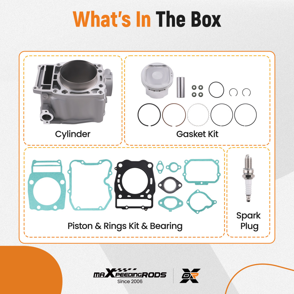 Cylinder Piston Top End Rebuild Set compatible for Polaris Sportsman Ranger 500 1999-2014