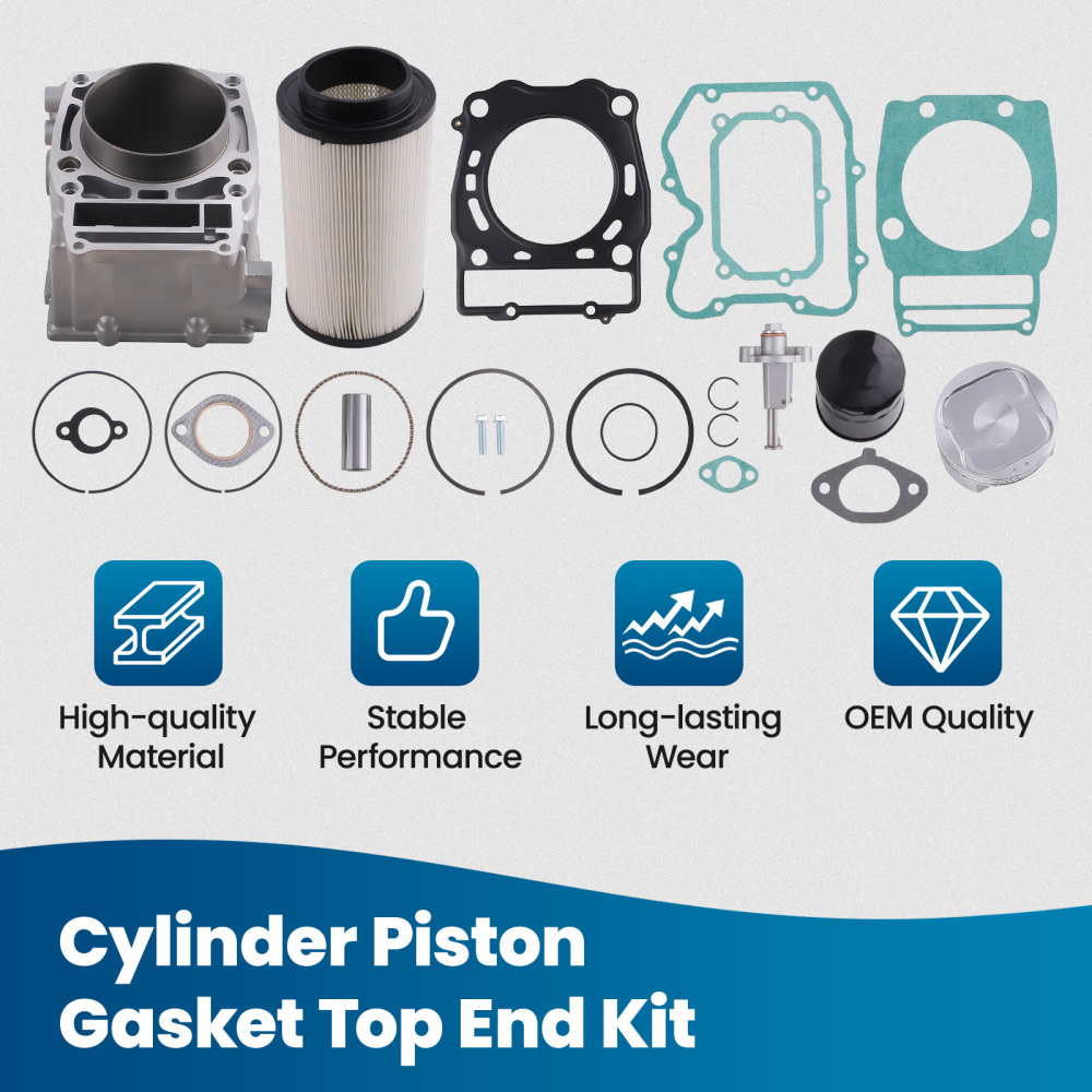 Cylinder Piston Gasket Top End Rebuild Kit Complete compatible for Polaris Sportsman 500 HO