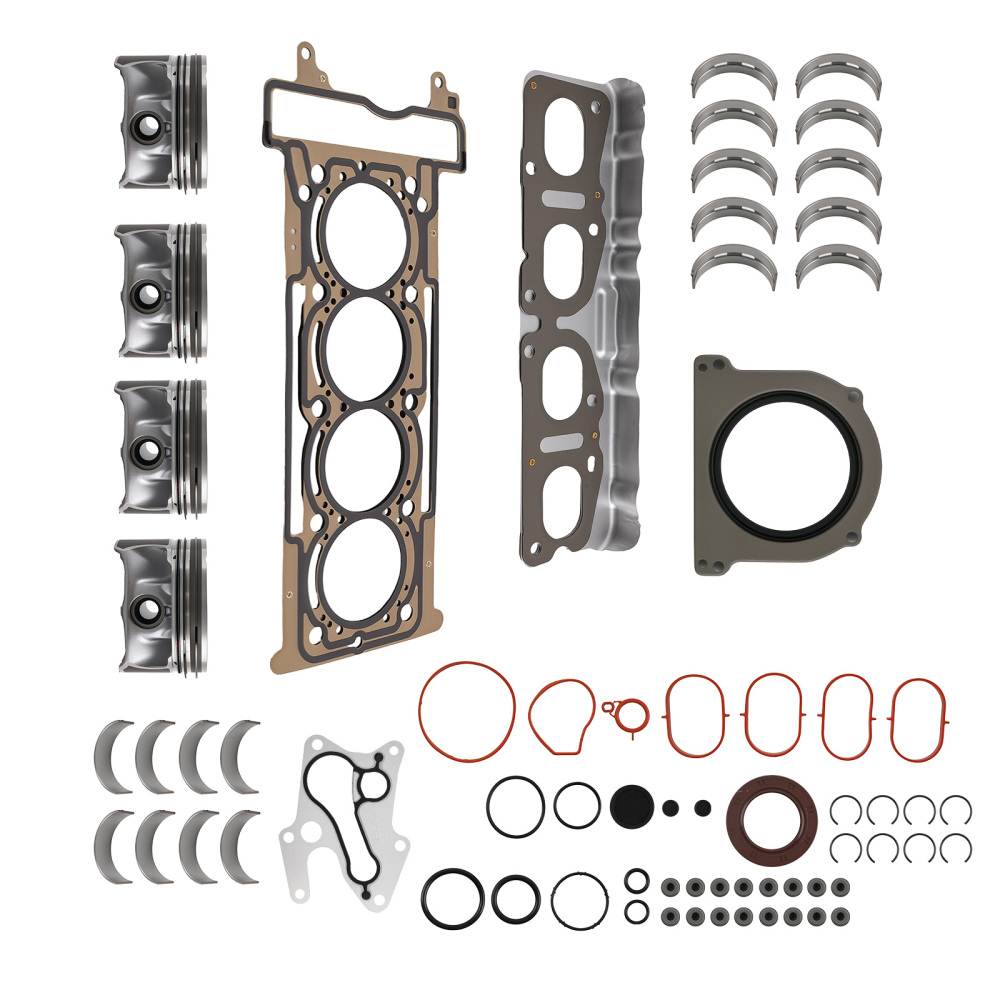 Engine Overhaul Rebuild Pistons Gaskets Kit compatible for Mercedes-Benz M270 M274 2.0T