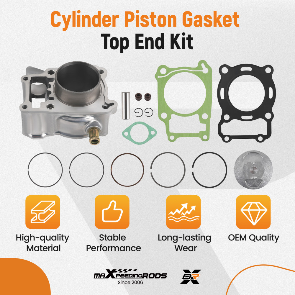 Kit Cilindro Pistone 58mm 124cc compatibile per Honda CBR125R 2004-2017 FS125 Sonic 01-2008